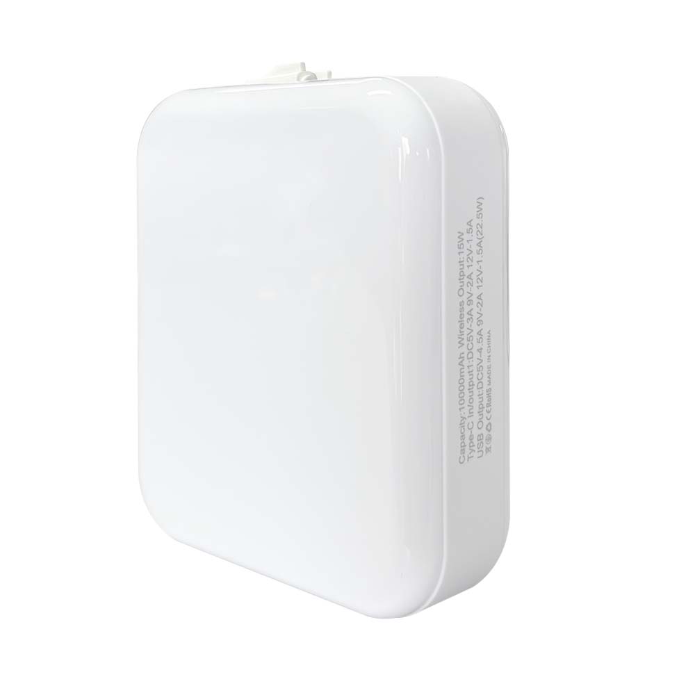 Sublimation Blank Wireless Power Bank 10000mAh Power Bank with Two Data Lines Wireless charging for iPhone 12/13/14/15