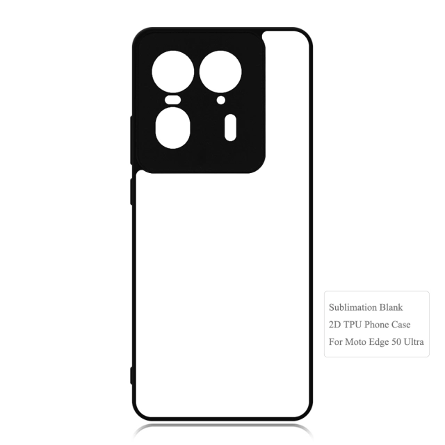 New Arrival Sublimation Blank 2D TPU Phone Case for Moto Edge 50 Series DIY Shell With Aluminum Sheet