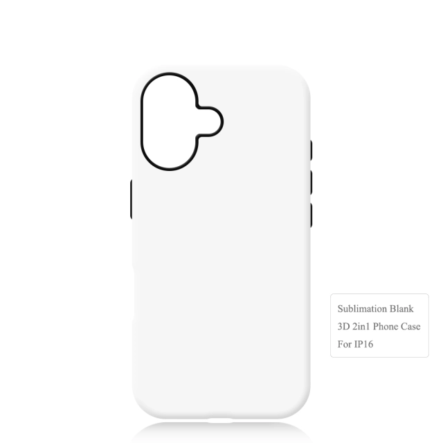 New Arrival 3D 2in1 Film Case Sublimation Cover Customized DIY Cell Phone Case for iPhone 16 Series