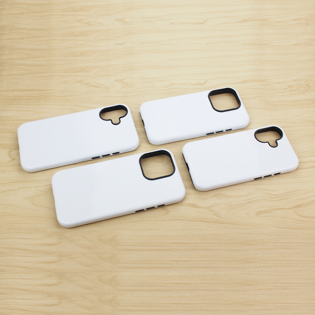 New Arrival 3D 2in1 Film Case Sublimation Cover Customized DIY Cell Phone Case for iPhone 16 Series