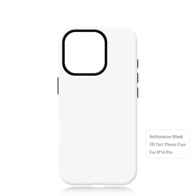 New Arrival 3D 2in1 Film Case Sublimation Cover Customized DIY Cell Phone Case for iPhone 16 Series