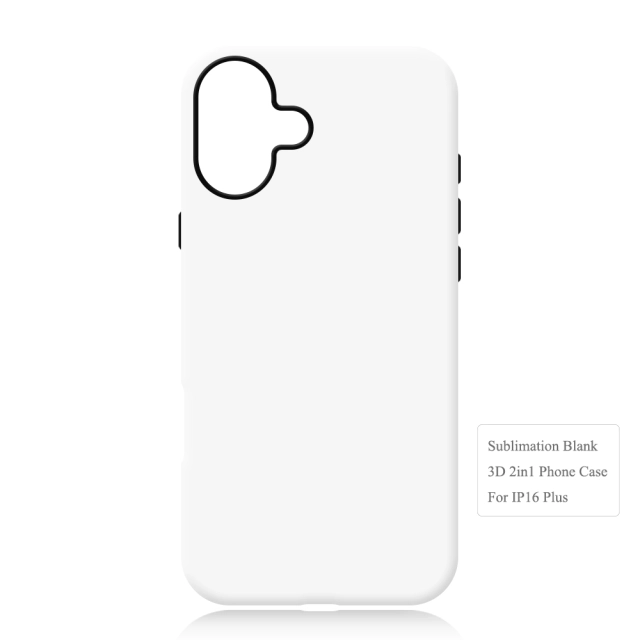 New Arrival 3D 2in1 Film Case Sublimation Cover Customized DIY Cell Phone Case for iPhone 16 Series