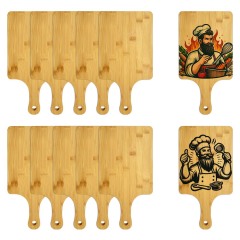 New Arrival Sublimation Bamboo Pizza Board Kitchen Pizza Logo Camping Cutting Board Bamboo Wood Cutting Board Deli Tray Material