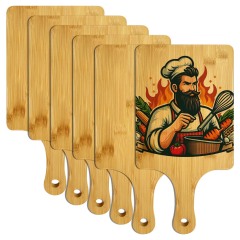 New Arrival Sublimation Bamboo Pizza Board Kitchen Pizza Logo Camping Cutting Board Bamboo Wood Cutting Board Deli Tray Material