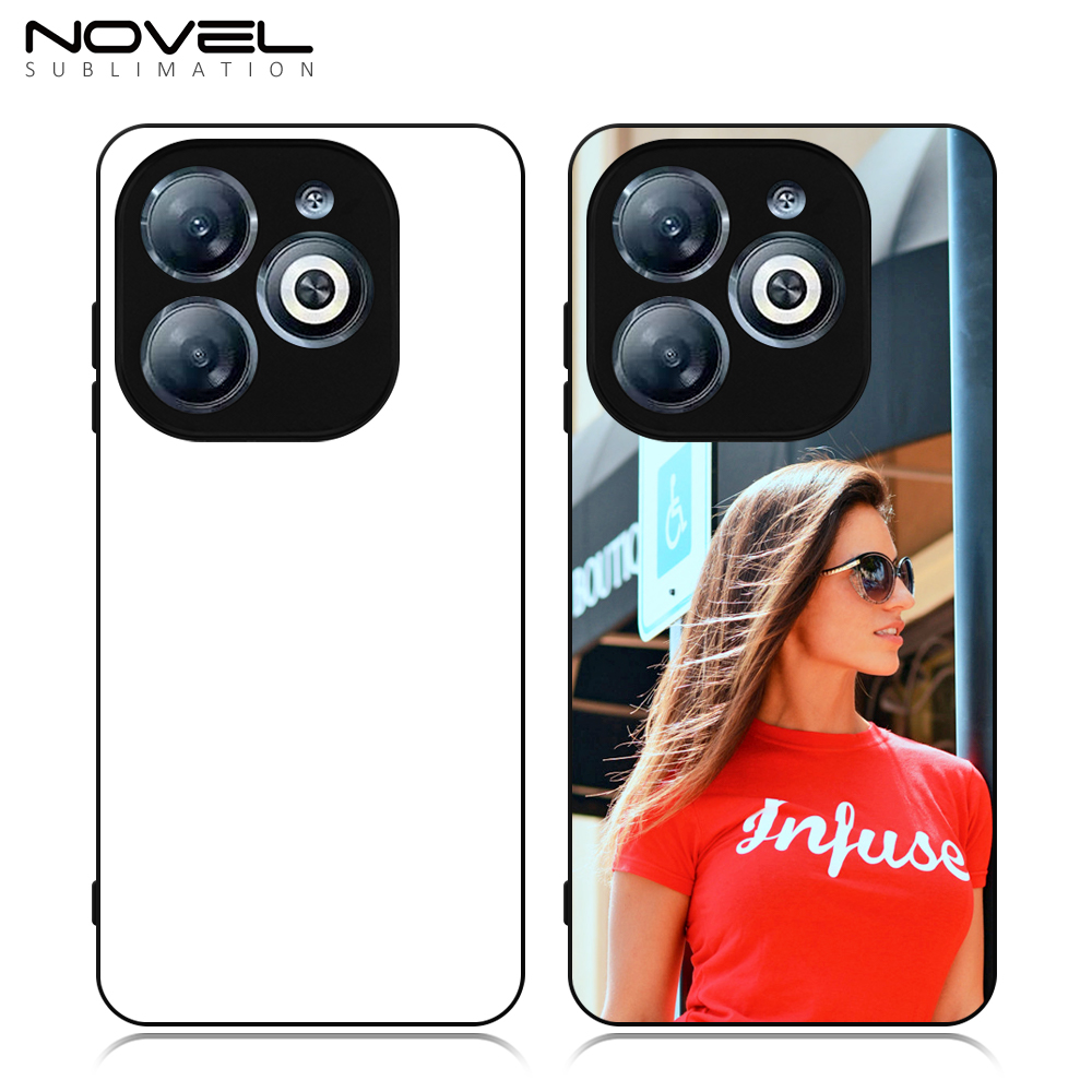 Sublimation Blank 2D TPU Phone Case For Infinix Smart 6,Infinix Smart 8 Pro With Aluminum Insert