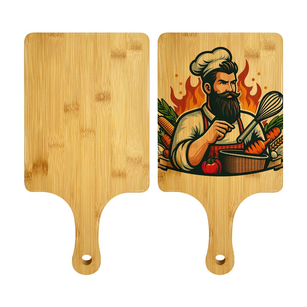 New Arrival Sublimation Bamboo Pizza Board Kitchen Pizza Logo Camping Cutting Board Bamboo Wood Cutting Board Deli Tray Material