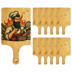 New Arrival Sublimation Bamboo Pizza Board Kitchen Pizza Logo Camping Cutting Board Bamboo Wood Cutting Board Deli Tray Material