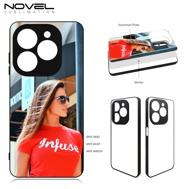 Sublimation Blank 2D TPU Phone Case For Infinix Smart 8 Pro With Aluminum Insert