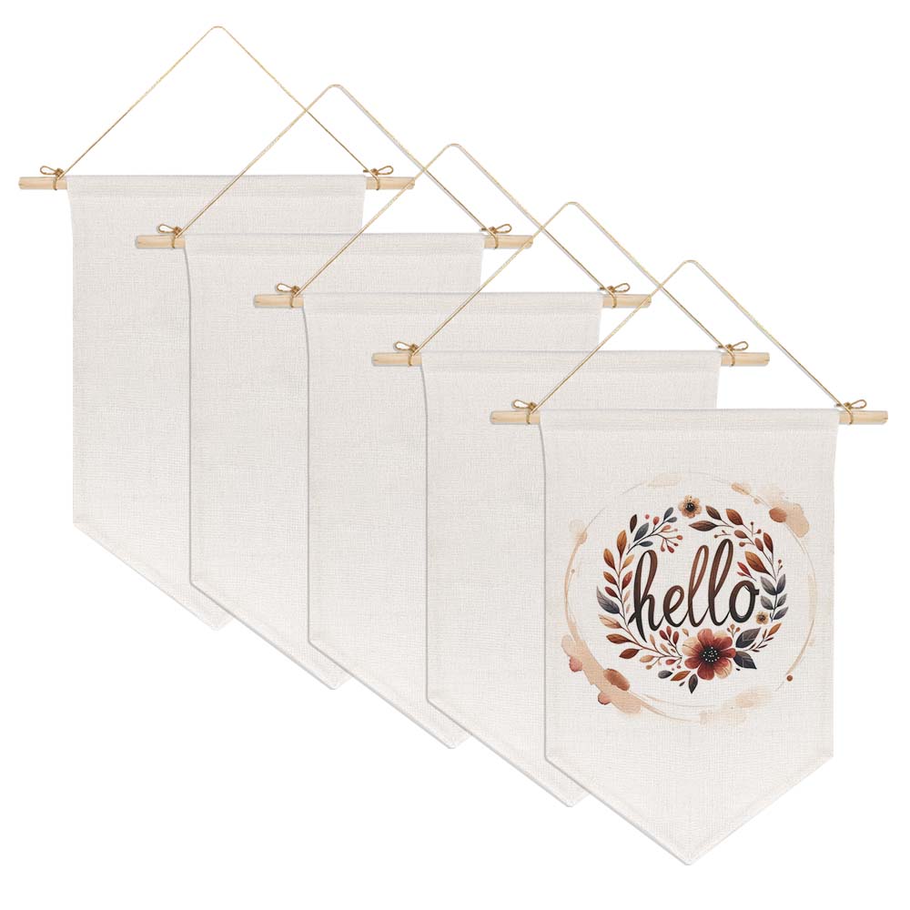 Sublimation Blank Wall Hanging Display Banner Holder Sublimation Decorative Door Wall Hanging Flag