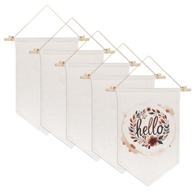 Sublimation Blank Wall Hanging Display Banner Holder Sublimation Decorative Door Wall Hanging Flag