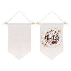 Sublimation Blank Wall Hanging Display Banner Holder Sublimation Decorative Door Wall Hanging Flag