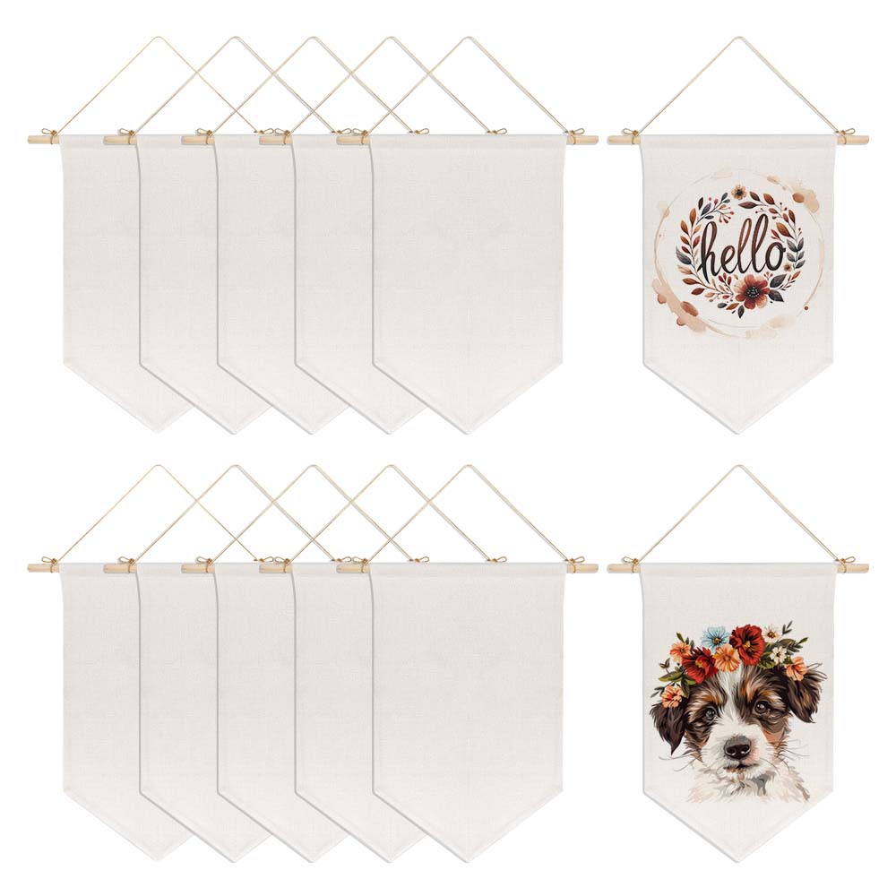 Sublimation Blank Wall Hanging Display Banner Holder Sublimation Decorative Door Wall Hanging Flag