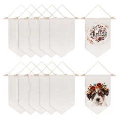 Sublimation Blank Wall Hanging Display Banner Holder Sublimation Decorative Door Wall Hanging Flag