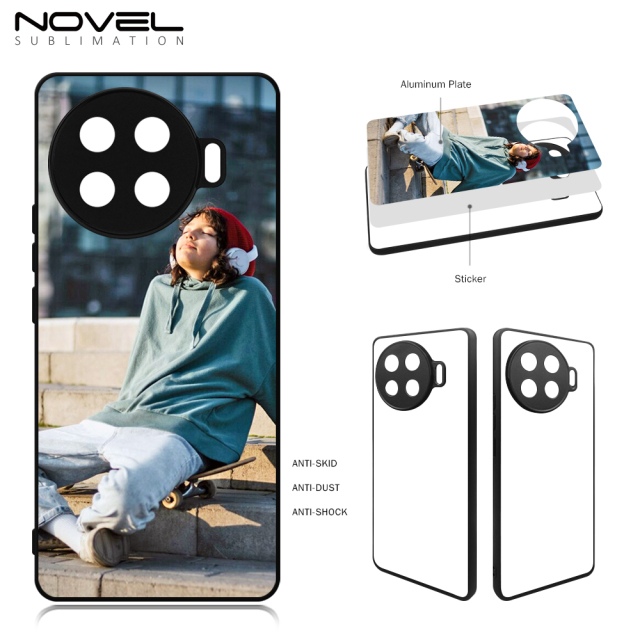 New Arrival For Tecno Spark 20 Pro+  Sublimation 2D TPU Phone Case Cover With Aluminum Insert