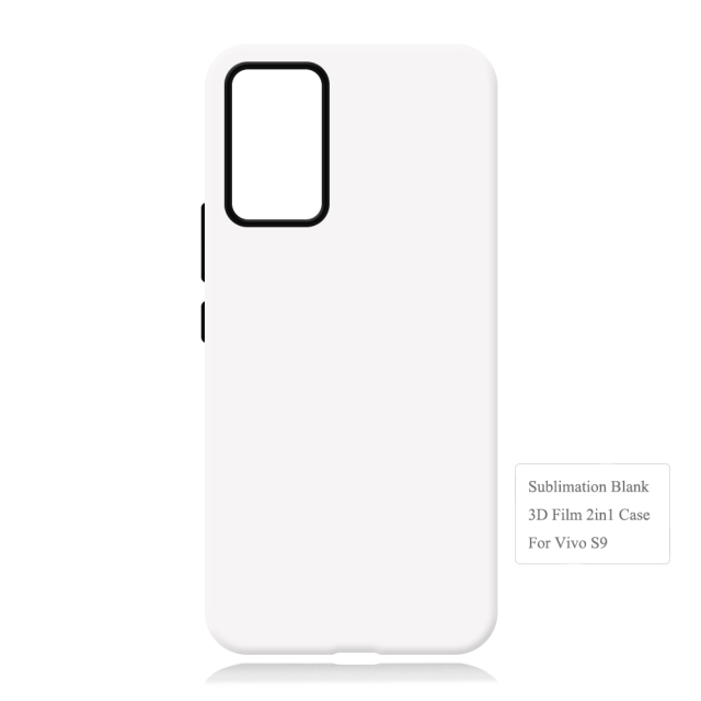 New Arrival 3D 2in1 Film Case Sublimation Cover Customized DIY Cell Phone Case for Vivo S9,S15,S17,S Series