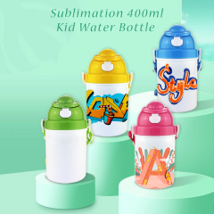 Fashionable sublimation custom design kid water bottle,400ml -style 2