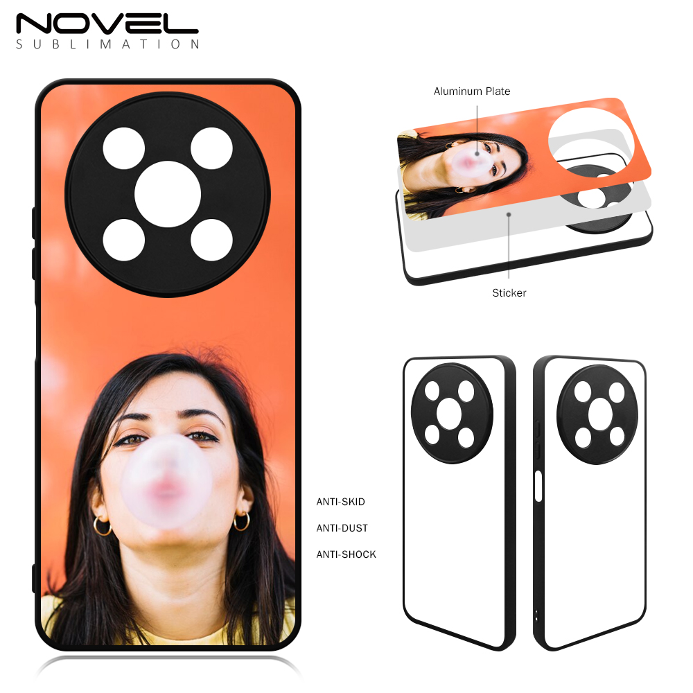 Smooth Sides!!! For Itel RS4 4G 2D TPU Phone Case Soft Silicone Phone Shell With Aluminum Insert For Sublimation Printing