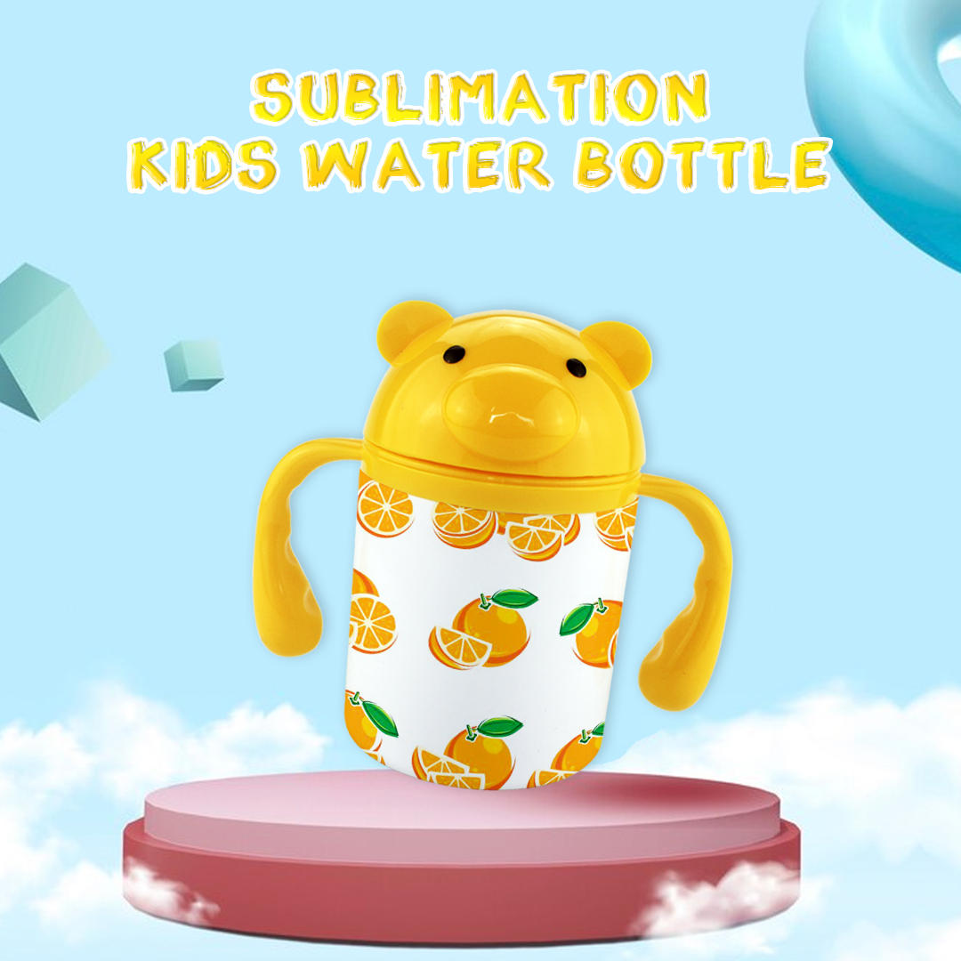 Fashionable sublimation custom design kid water bottle,250ml style