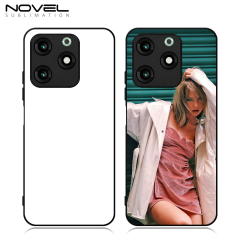 Smooth Sides!!! For Itel A70 4G 2D TPU Phone Case Soft Silicone Phone Shell With Aluminum Insert For Sublimation Printing