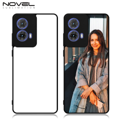 For Motorola Moto G85 5G G Series G Play 2023 G Power Cutom Sublimation Phone Case 2D TPU Cover With Metal Insert