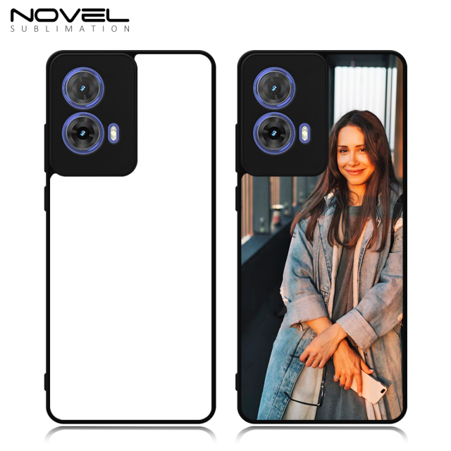 For Motorola Moto G85 5G G Series G Play 2023 G Power Cutom Sublimation Phone Case 2D TPU Cover With Metal Insert