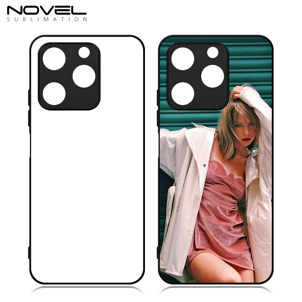 Smooth Sides!!! For Itel A50C/A06,A50,Itel A70 4G 2D TPU Phone Case Soft Silicone Phone Shell With Aluminum Insert For Sublimation Printing