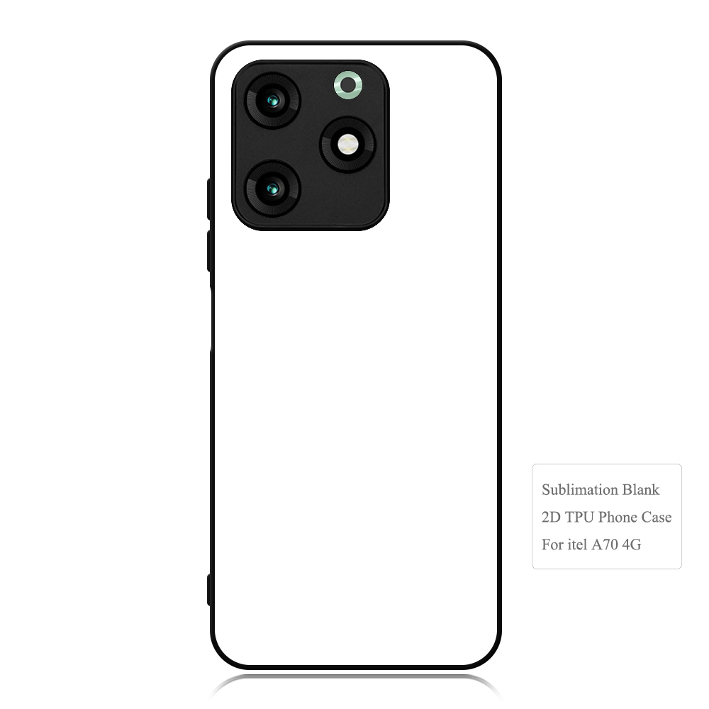 Smooth Sides!!! For Itel A50C/A06,A50,Itel A70 4G 2D TPU Phone Case Soft Silicone Phone Shell With Aluminum Insert For Sublimation Printing