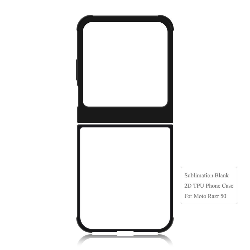 New Arrival Sublimation Blank 2D TPU Phone Case for MOTO Razr 50,MOTO Razr 40,MOTO RAZR 2023 DIY Shell With Aluminum Insert