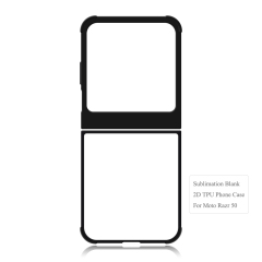 New Arrival Sublimation Blank 2D TPU Phone Case for MOTO Razr 50、MOTO Razr 40、MOTO RAZR 2023 DIY Shell With Aluminum Insert