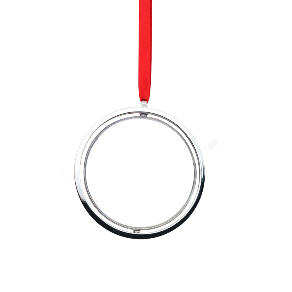 Popular Sublimation Plastic and Cardboard Christmas Ornaments DIY Decoration Rotating Hanging Decoration