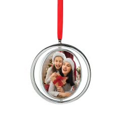 Popular Sublimation Plastic and Cardboard Christmas Ornaments DIY Decoration Rotating Hanging Decoration