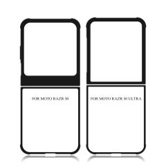 New Arrival Sublimation Blank 2D TPU Phone Case for MOTO Razr 40 Series DIY Shell With Aluminum Insert