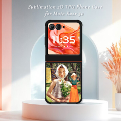New Arrival Sublimation Blank 2D TPU Phone Case for MOTO Razr 50,MOTO Razr 40,MOTO RAZR 2023 DIY Shell With Aluminum Insert