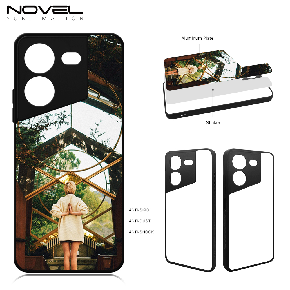 Smooth Sides!!! For Tecno Pova 5 4G 2D TPU Phone Case With Aluminum Insert For Sublimation Printing