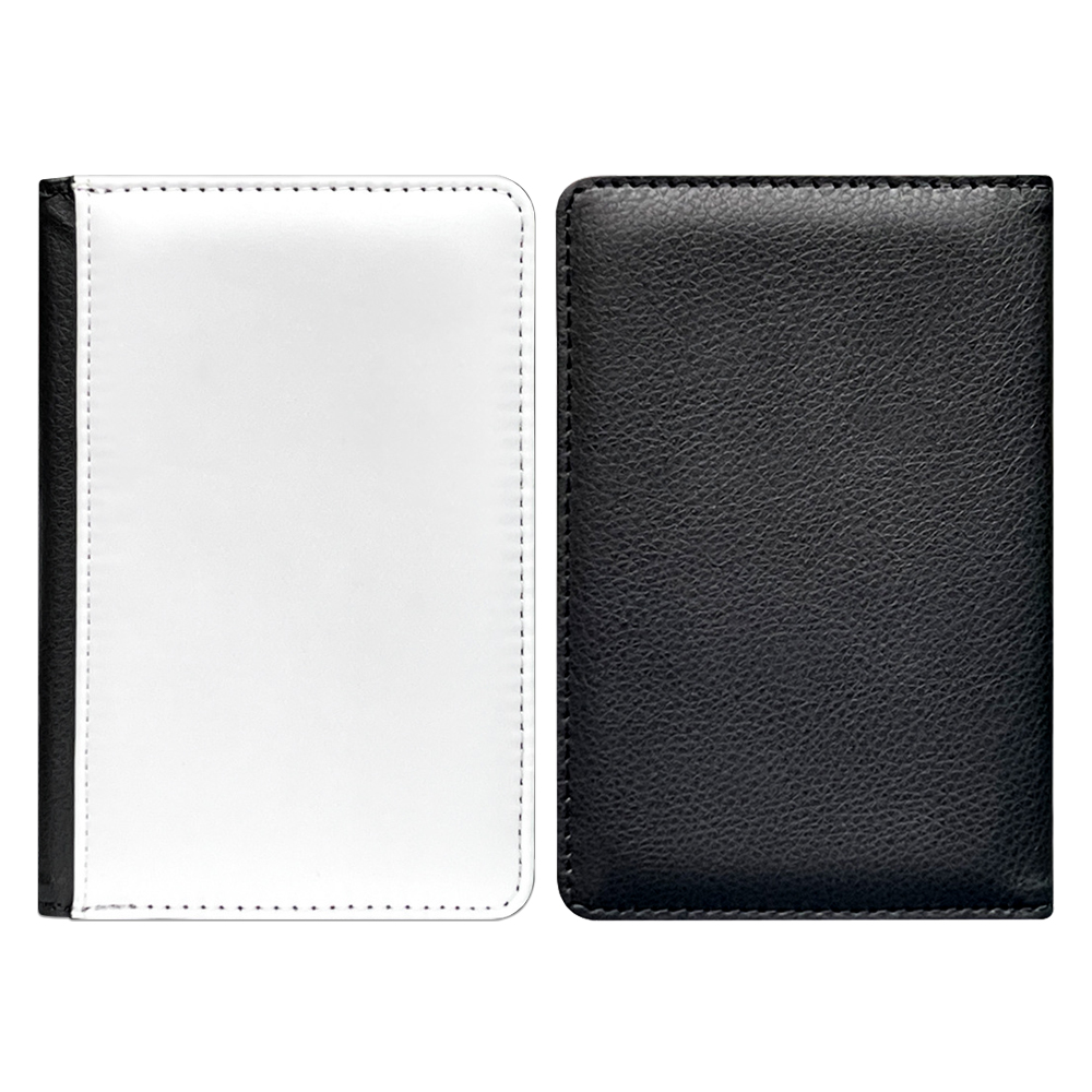 Sublimation PU Leather Passport Book Holder Wallet Cover for Passport, Business Cards, Credit Cards, Boarding Passes