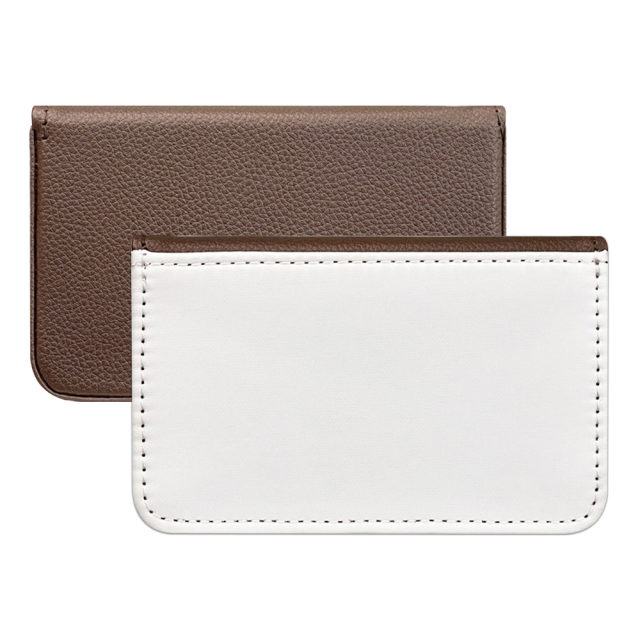 Sublimation PU Leather Business Card Box Single Side Printable Coin Credit Card Holder Diy Craft