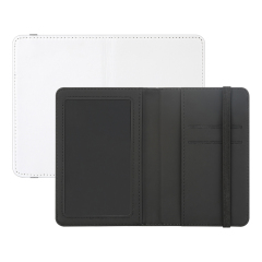 New Arrival Sublimation Grey/Black PU Leather Blank Travel Passport Holder Wallet Cover for Passport, Business Cards, Credit Cards, Boarding Passes