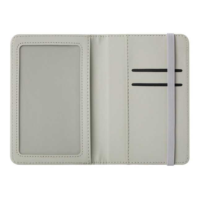 New Arrival Sublimation Grey/Black PU Leather Blank Travel Passport Holder Wallet Cover for Passport, Business Cards, Credit Cards, Boarding Passes