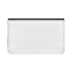 Sublimation PU Leather Business Card Box Single Side Printable Coin Credit Card Holder Diy Craft