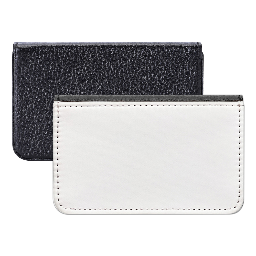 Sublimation PU Leather Business Card Box Single Side Printable Coin Credit Card Holder Diy Craft