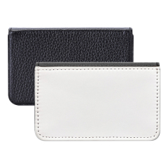 Sublimation PU Leather Business Card Box Single Side Printable Coin Credit Card Holder Diy Craft