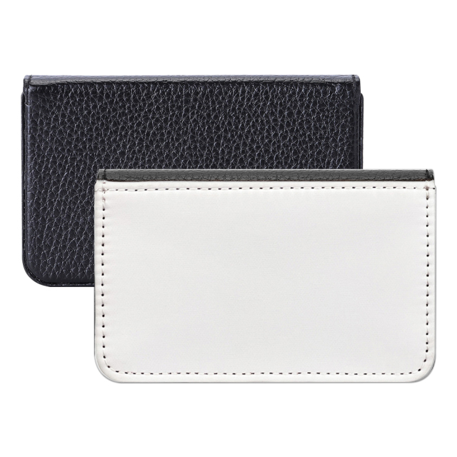 Sublimation PU Leather Business Card Box Single Side Printable Coin Credit Card Holder Diy Craft