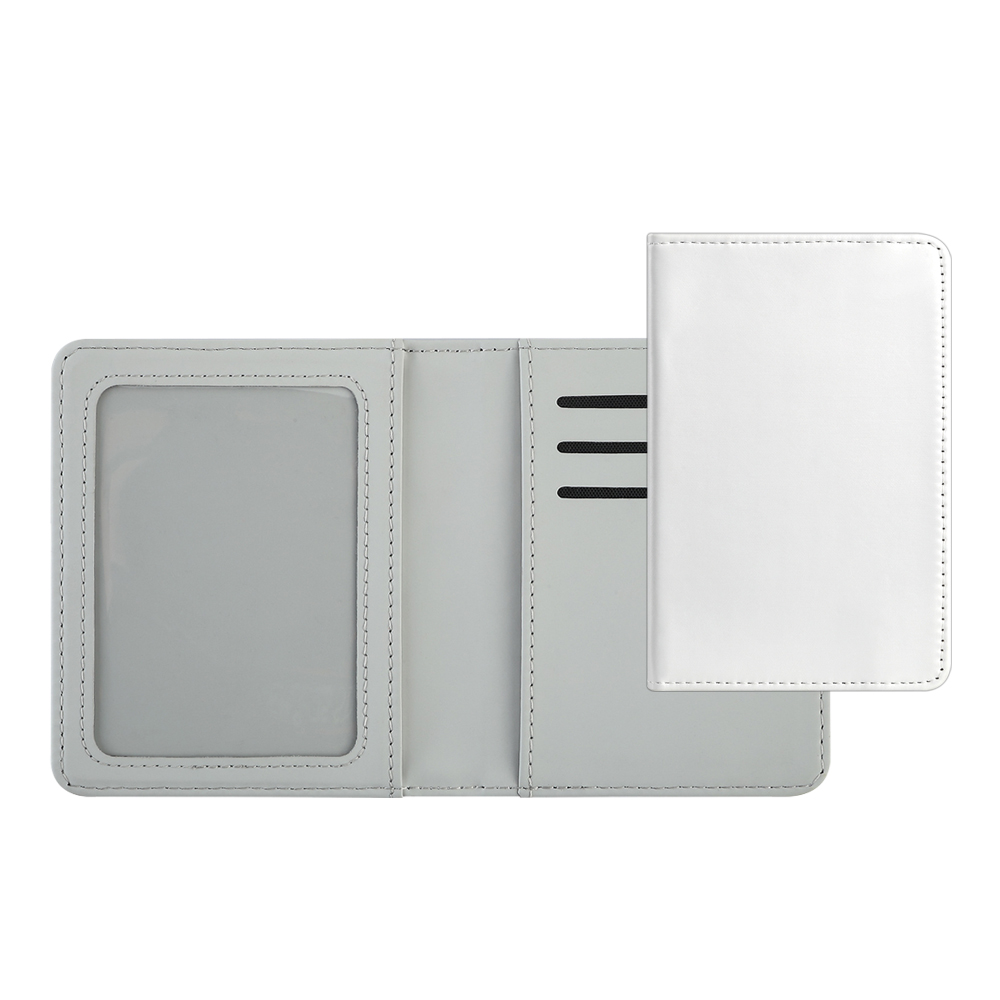 New Arrival Sublimation PU Leather Blank Card holder Cover for Passport, Business Cards, Credit Cards, Boarding Passes with Photo Slot