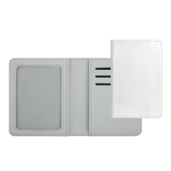 New Arrival Sublimation PU Leather Blank Card holder Cover for Passport, Business Cards, Credit Cards, Boarding Passes with Photo Slot