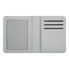 New Arrival Sublimation PU Leather Blank Card holder Cover for Passport, Business Cards, Credit Cards, Boarding Passes with Photo Slot
