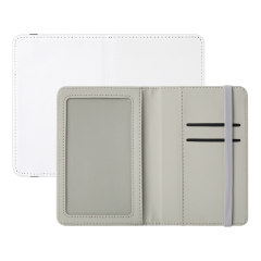 New Arrival Sublimation Grey/Black PU Leather Blank Travel Passport Holder Wallet Cover for Passport, Business Cards, Credit Cards, Boarding Passes
