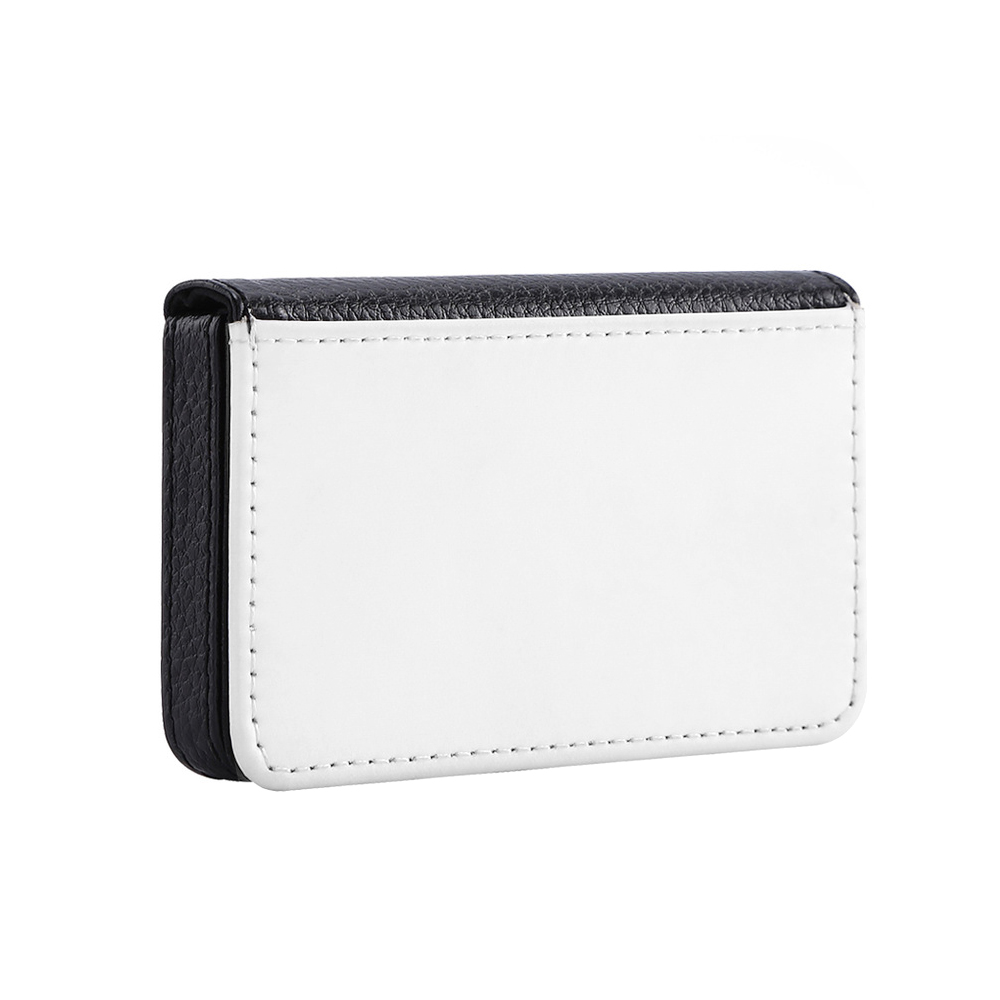 Sublimation PU Leather Business Card Box Single Side Printable Coin Credit Card Holder Diy Craft