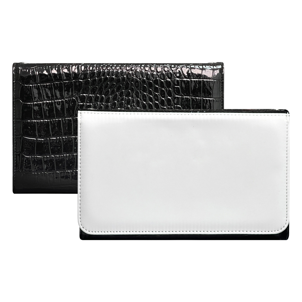 Sublimation PU Leather Wallet Heat Transfer Crocodile Pattern Women's Shoulder Bag Diy Craft