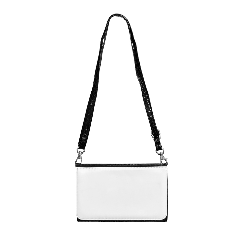 Sublimation PU Leather Wallet Heat Transfer Crocodile Pattern Women's Shoulder Bag Diy Craft