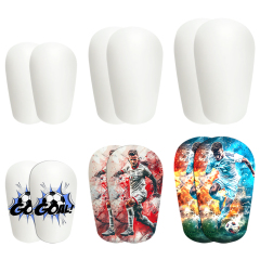 Personalized Sublimation Mini 3D Blank Soccer Shin Guards 3 Sizes Available
